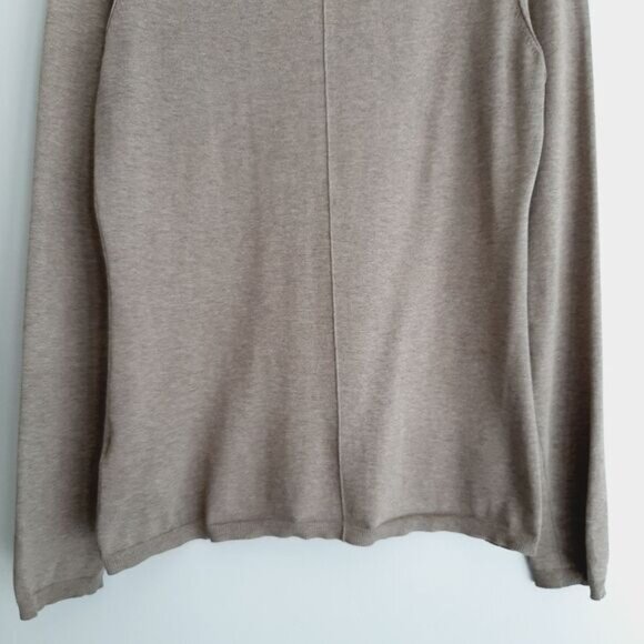 BANANA REPUBLIC Cardigan Button Down Silk Cotton Blend Green Grey Sz M Flawed - Picture 9 of 13